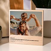 Stampa su Legno Quadrato in Stile Instagram