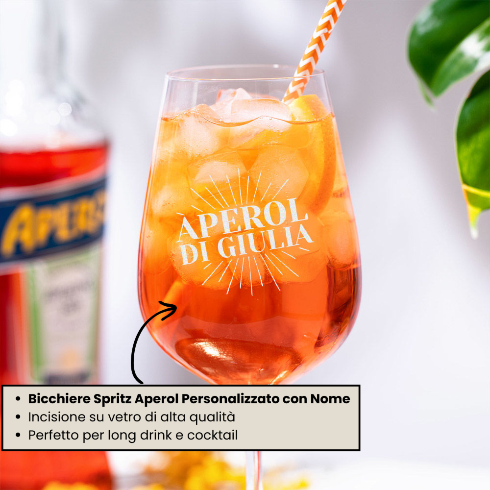 Set regalo bicchiere Aperol e torre per bevande