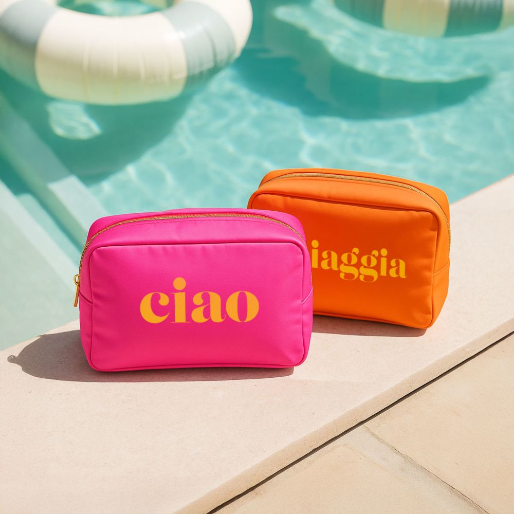 Personalisierbare Reisetasche mit Text