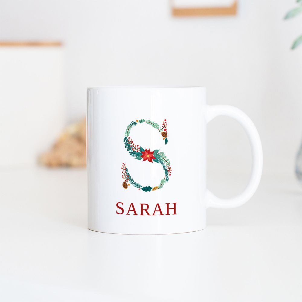 Tazza Personalizzata con Monogramma Invernale