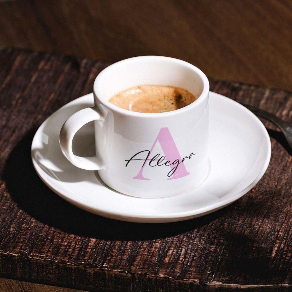 Tazzina da Caffè Personalizzata con Monogramma