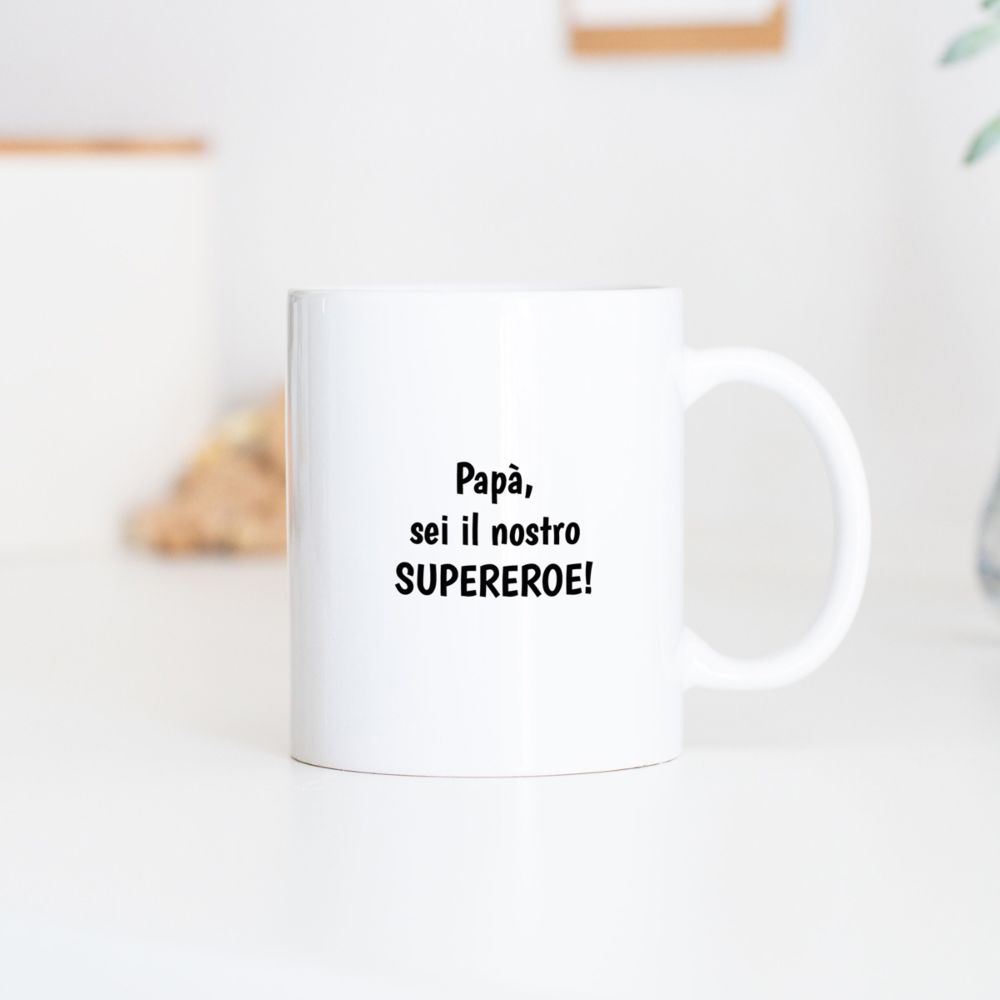 Tazza Supereroe Personalizzata con Faccia