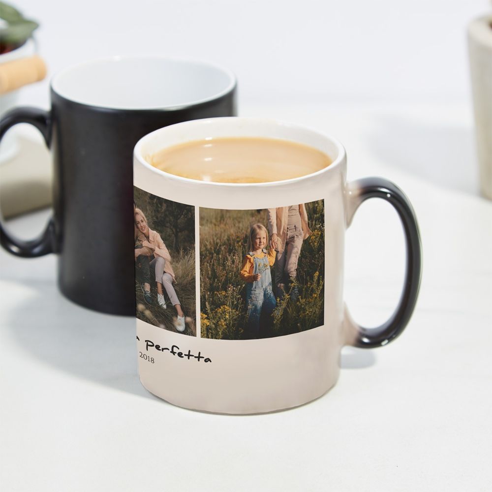 Tazza Personalizzata con 3 Foto e Testo