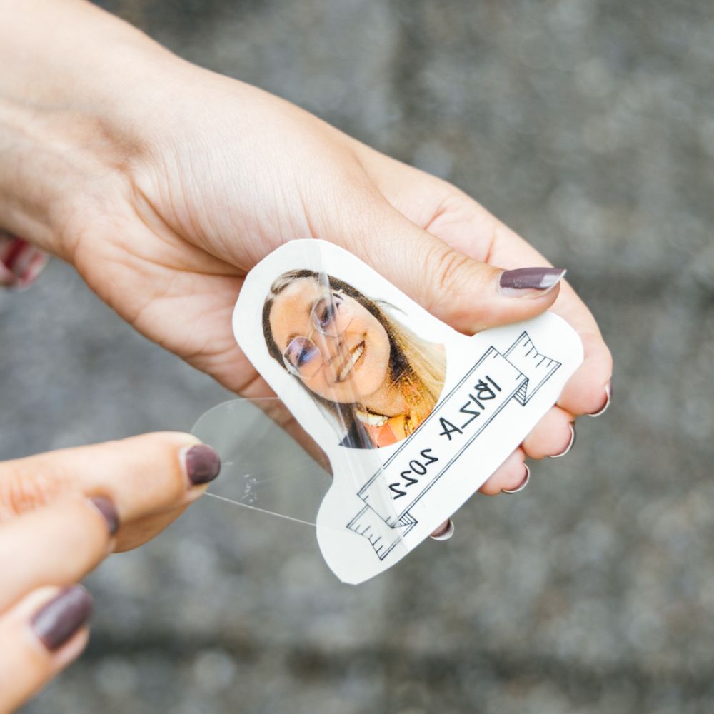 Tatuaggi Personalizzabili Set da 4 con Viso e Descrizione