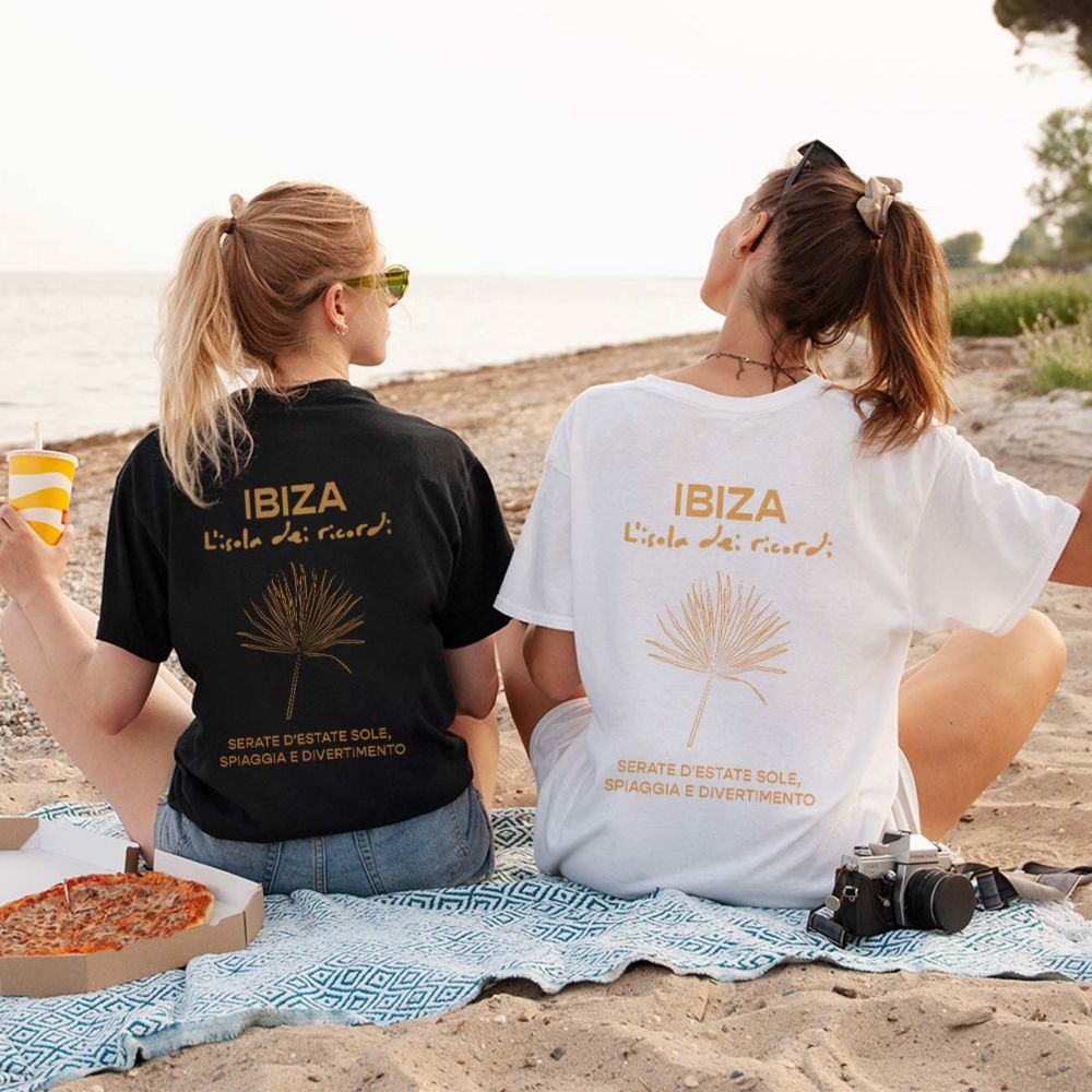 Maglietta Personalizzata con Illustrazione Vacanze