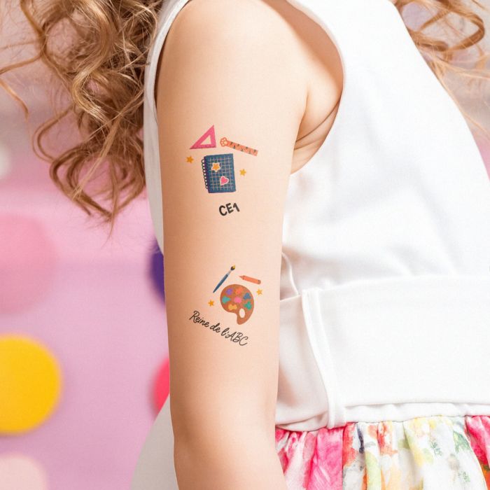 Tatuaggi Personalizzati per Bambini Inizio Scuola