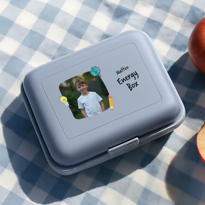 Porta Pranzo Bambini Personalizzato con Foto e Testo
