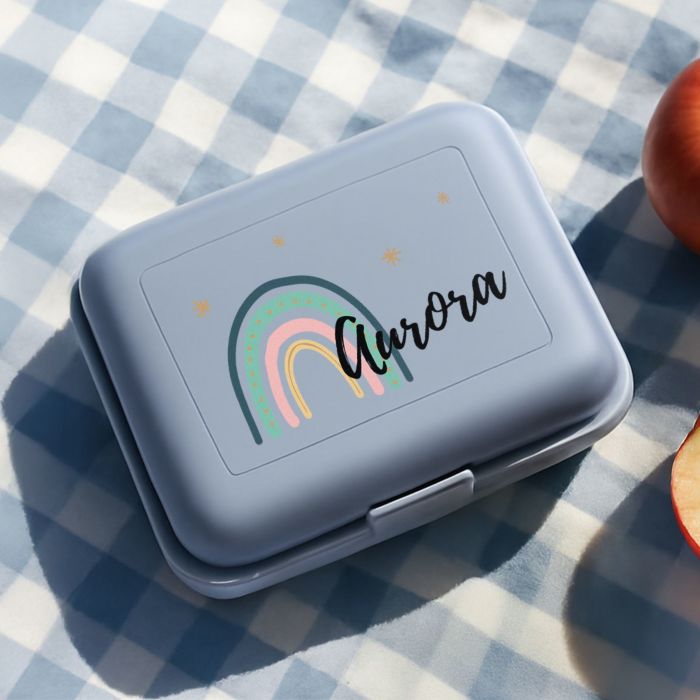 Porta Pranzo Personalizzato per Bambini con Arcobaleno