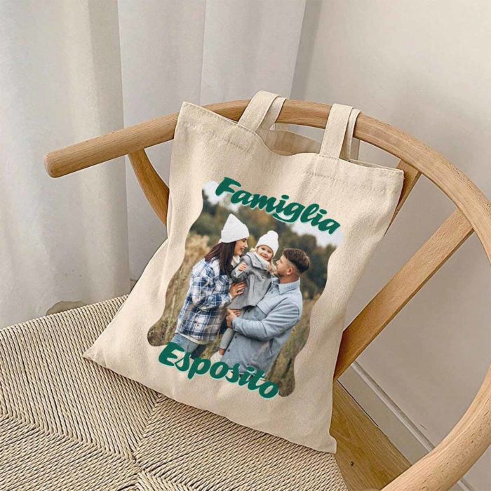 Borsa Personalizzata Tote Bag con Foto e Testo