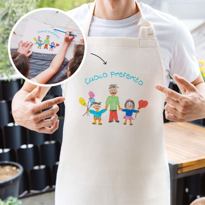 Grembiule Personalizzato con Disegno dei Bambini
