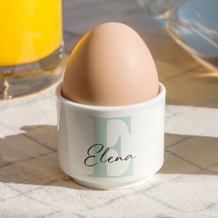 Portauova Personalizzati con Monogramma Set da 2