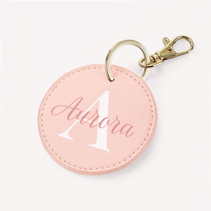 Portachiavi Personalizzato Rotondo con Monogramma