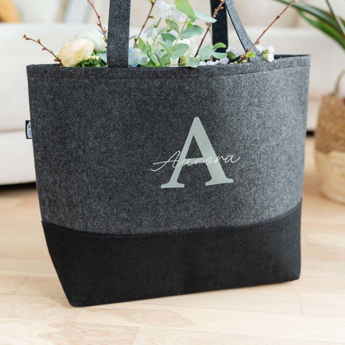 Borsa in Feltro Personalizzata con Monogramma