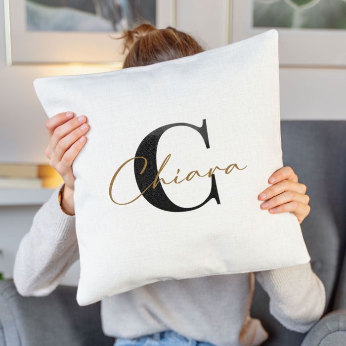 Federa per Cuscino Personalizzata con Monogramma