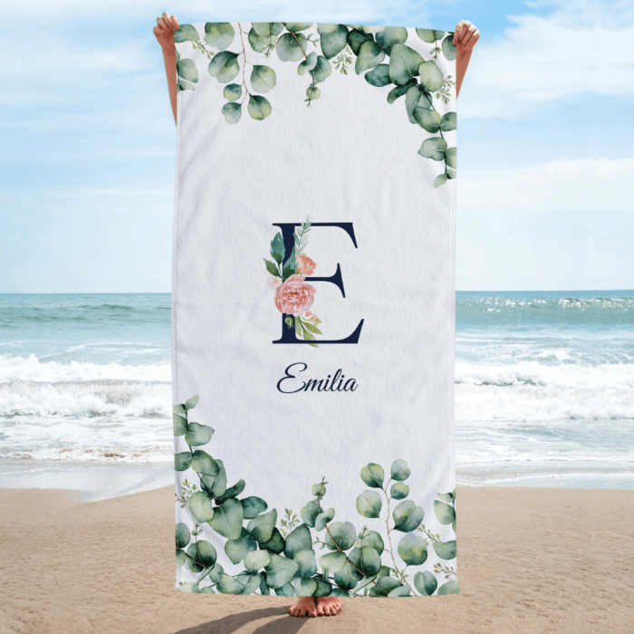 Asciugamano Personalizzato con Monogramma e Testo