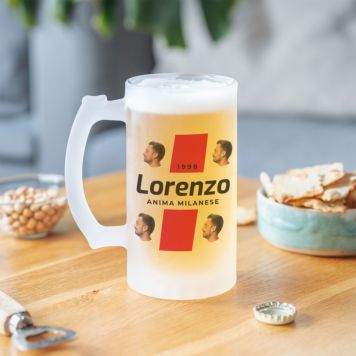 Boccale da Birra Personalizzato con Logo e 4 Volti