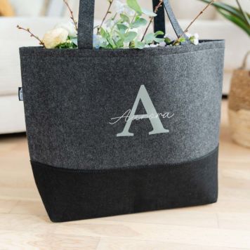 Borsa in Feltro Personalizzata con Monogramma